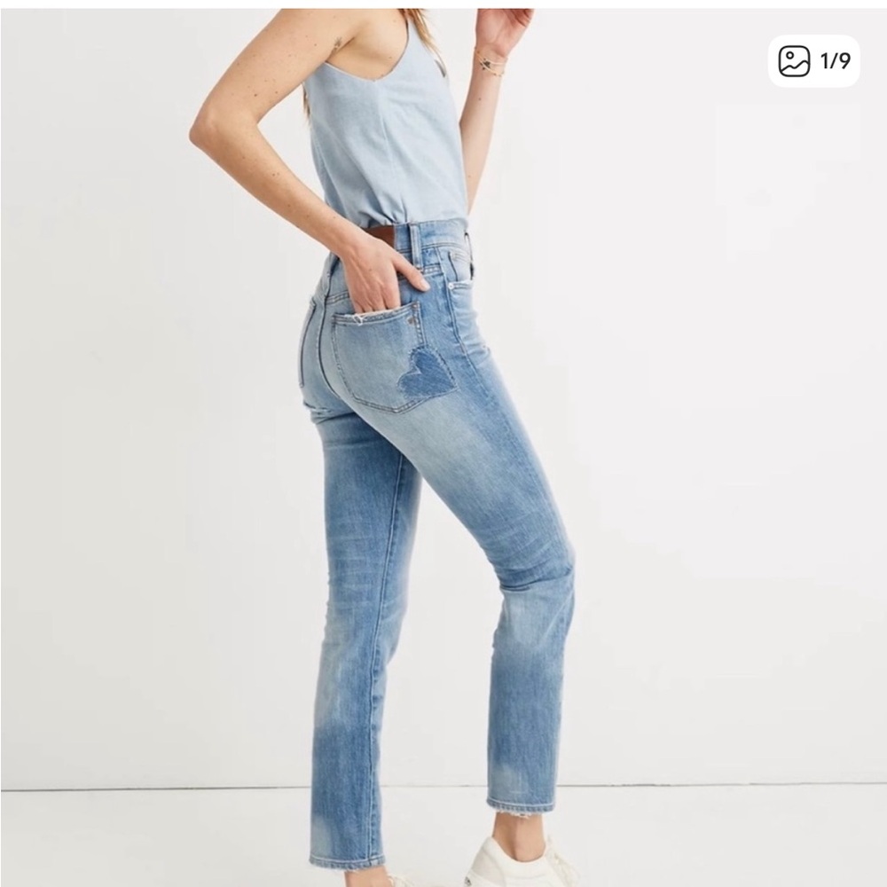 Madewell the perfect vintage jean heart patch